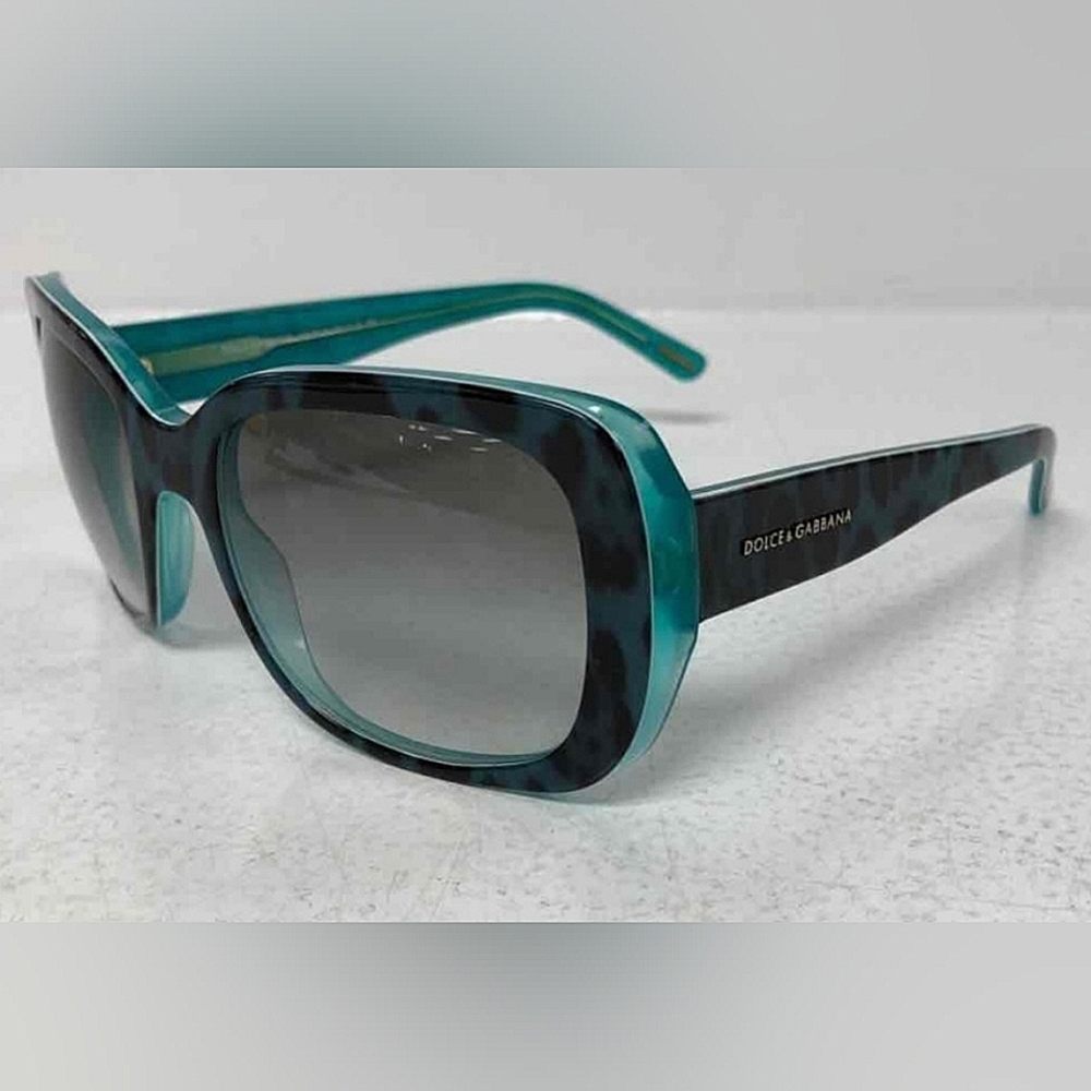 Dolce & Gabbana Teal and Black Sunglasses with COA certificate - Picture 3 of 8